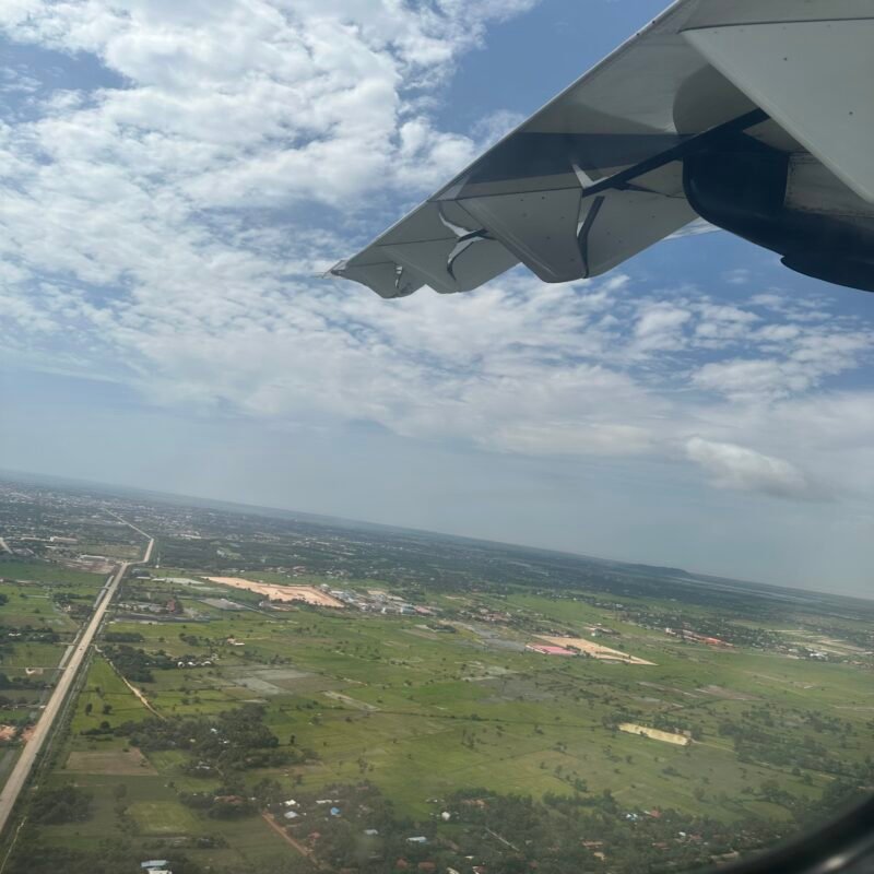 a view from the flight from Bangkok to Siem Reap