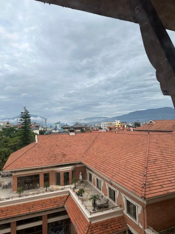 The view from the room at the Hyatt Regency Hotel