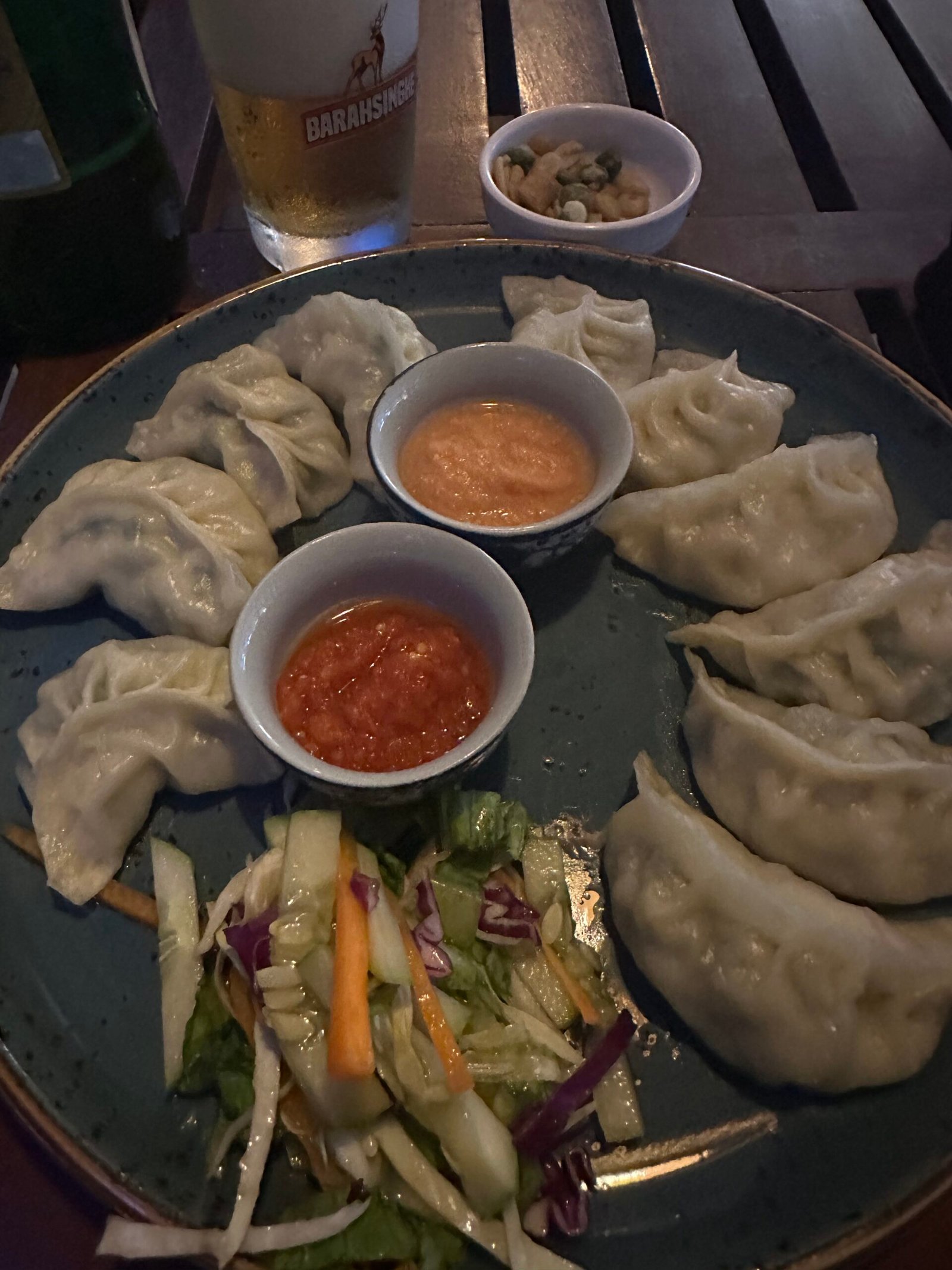 The best momos I had in Kathmandu Nepal were at DEWA CAFE.