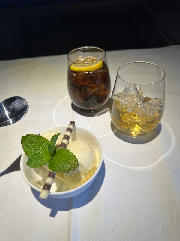 Hibiki 21 Japanese Whiskey on board ANA First Class "The Suite"