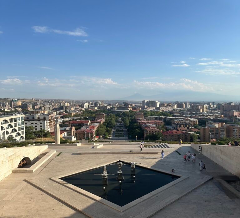 The view from the Yerevan Cascade, a great thing to do in Armenia