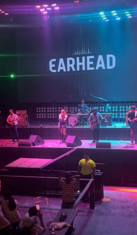 My view at purple haze rock bar in Kathmandu