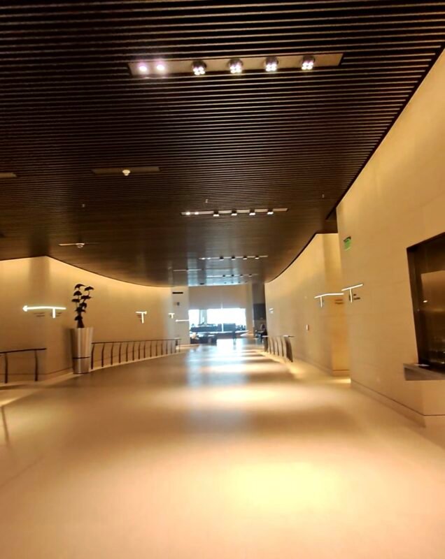 Walking through the Al Safwa First Class Lounge