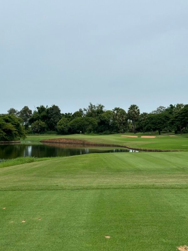 The 4th hole at Angkor Golf Resort in Siem Reap, Cambodia