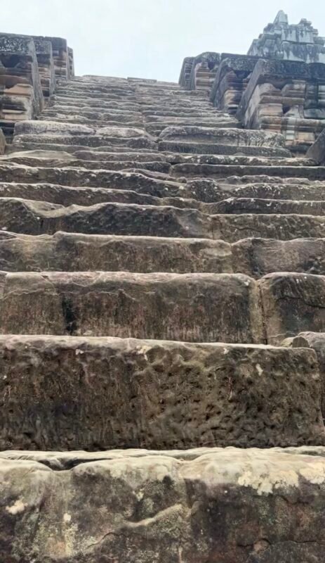 Steps at a temple at Angkor Wat