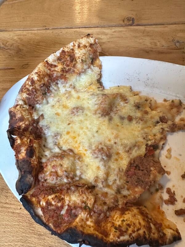 Eating Lahmajun at Tun Lahmajo in Yerevan, Armenia