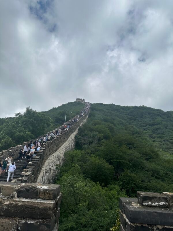 The "hero slope" at the Great Wall of China Mutianyu section