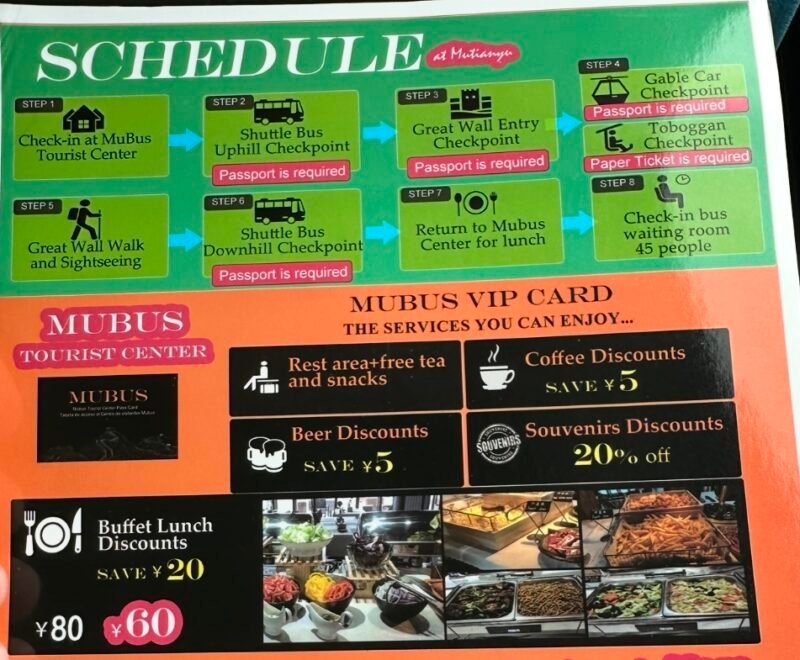The MUBUS brochure at for their Great Wall of China Tour